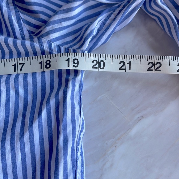 Abercrombie & Fitch Mens’ Blue and White Striped Button Down Shirt NWOT - Picture 4 of 6